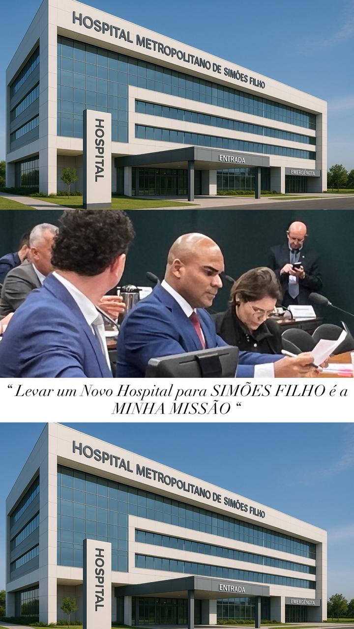 Dr. Cruz denuncia suposto boicote a projeto de implantação do Hospital Metropolitano e da UNEB em Simões Filho